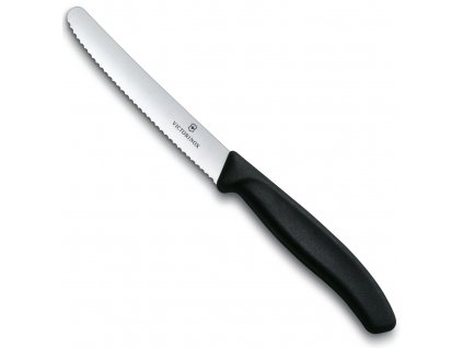 zoubkovany nuz na rajcata victorinox swiss classic 11 cm cerny