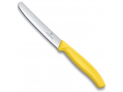 zoubkovany nuz na rajcata victorinox swiss classic 11 cm zluty