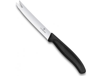 zoubkovany nuz na syr uzeniny zeleninu victorinox swiss classic 11 cm cerny