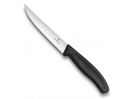 zoubkovany nuz steak pizzu victorinox swiss classic gourmet 12 cm cerny