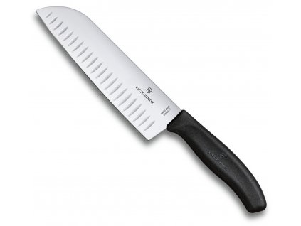 kucharsky japonsky nuz santoku vybrusy victorinox swiss classic 17 cm cerny