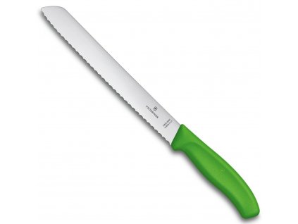 zoubkovany nuz na chleb pecivo victorinox swiss classic 21 cm zeleny 6.8636.21L4B