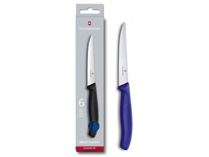 sada steakovych npzu victorinox swiss classic 6 ks modra