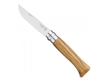 kapesni nuz opinel n08 inox olive 8,5 cm olivove drevo