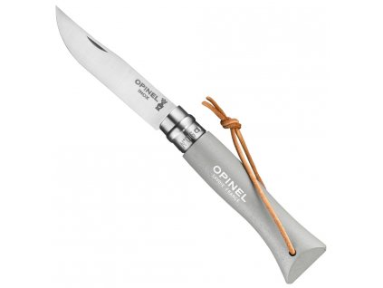 kapesni zaviraci nuz opinel n°06 inox trekking 7 cm cloud svetle sedy 002202