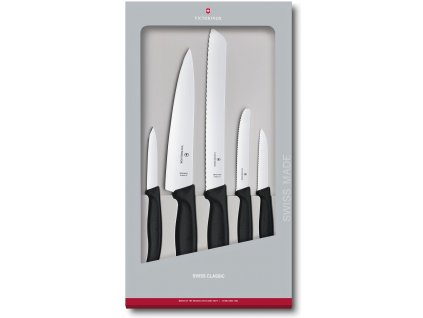 sada kuchynskych nozu v darkovem baleni victorinox swiss classic cerna 6.7133.5G