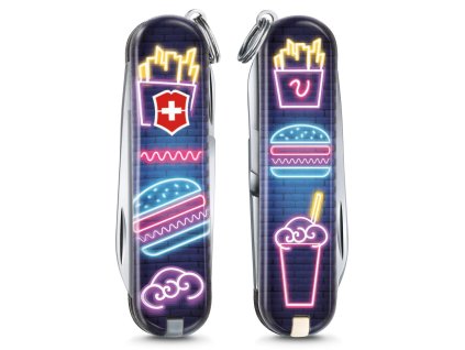 kapesni nozik klicenka 58 mm victorinox classic limited edition 2019 burger bar 0.6223.L1906