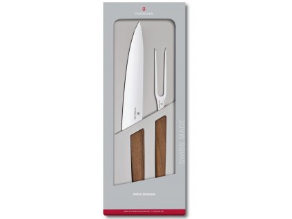 dranzirovaci sada victorinox swiss modern drevene rukojeti v darkovem baleni 6.9091.2