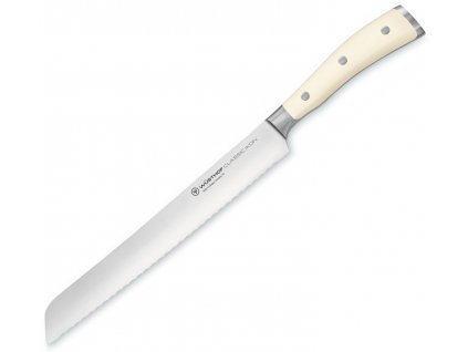kovany nuz na pecivo s dvojite zoubkovanym ostrim classic ikon creme 23 cm wusthof solingen 4163 0 23