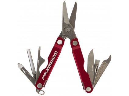 naradovy nuz klicenka multitool leatherman micra red cerveny 64330181N