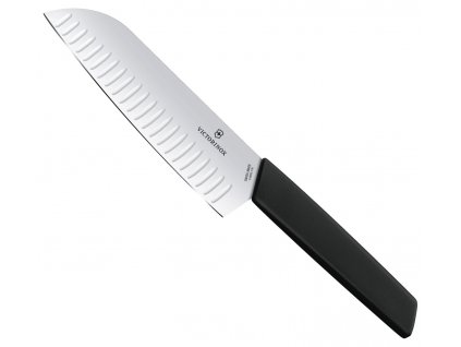 japonsky kucharsky nuz santoku s vybrusy victorinox swiss modern 6.9053.17KB cerny