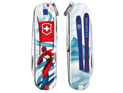 svycarsky kapesni zaviraci nuz klicenka victorinox classic le 2020 limitovana edice ski race 0.6223.L2008