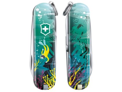 svycarsky kapesni zaviraci nuz klicenka victorinox classic le 2020 limitovana edice deep dive 0.6223.L2006