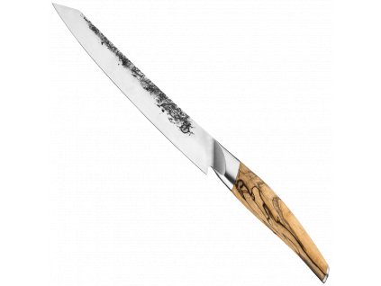 rucne kovany dranzirovaci nuz na porcovani z japonske oceli VG10 forged katai 20,5 cm s drevenou rukojeti sdv 620629
