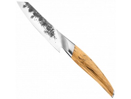 rucne kovany japonsky nuz santoku z japonske oceli VG10 forged katai 14 cm s drevenou rukojeti sdv 620681