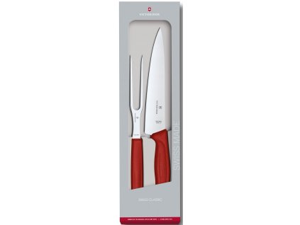 dranzirovaci sada victorinox nuz vidlicka na maso swiss classic cervena 6.7131.2G darkove baleni