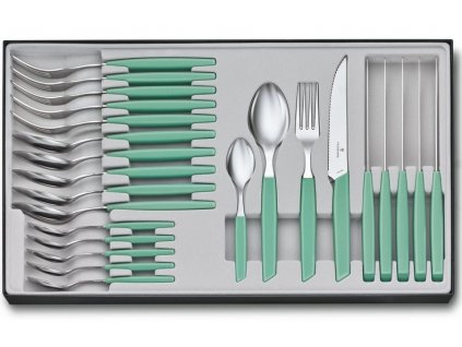 sada priboru 24 ks swiss modern zelena victorinox steak nuz kvalitni noze 23