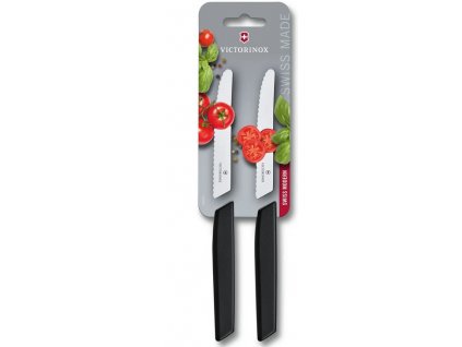 sada 2 ks nuz na rajcata swiss modern cerna victorinox steak nuz kvalitni noze