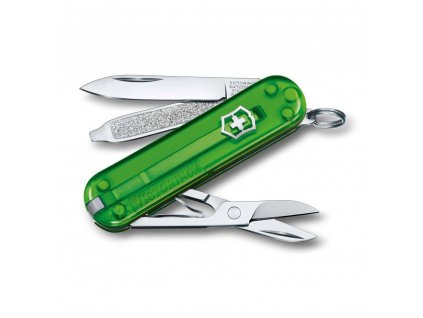 kapesni nuz klicenka victorinox 58 mm transparentni green tea zeleny kvalitni noze 3