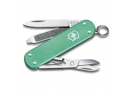 kapesni nuz klicenka victorinox 58 mm classic alox zeleny minty mint kvalitni noze 5