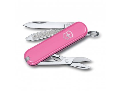 kapesni nuz klicenka victorinox 58 mm classic sd cherry blossom ruzovy kvalitni noze 5