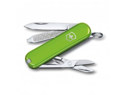 kapesni nuz klicenka victorinox 58 mm classic sd smashed avocado zeleny kvalitni noze 1