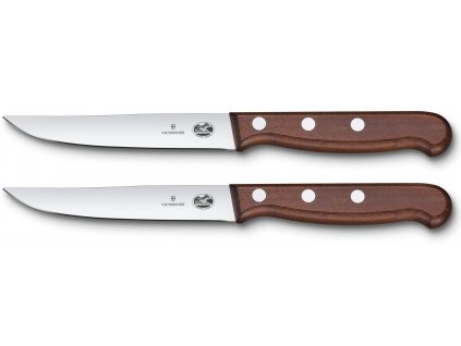 sada steakovych nozu 2 ks rovne ostri drevo delka 12 cm victorinox kvalitni noze