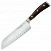 kovany japonsky nuz santoku s vybrusy ikon s drevenou rukojeti 17 cm wusthof solingen 1010531317