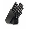 sada 10 ks dilu dily 6 nozu nuzky ocilka vidlicka na maso blok na noze cerny cerneho dreva wusthof solingen classic kvalitni noze 1090170905