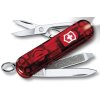 kapesni nuz mini klicenka victorinox swiss lite 58 mm transparentni cerveny