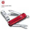 kapesni nuz klicenka victorinox nailclip 580 0.6463.T transparentni cerveny