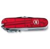 kapesni nuz victorinox swisschamp 91 mm transparentni cerveny 1