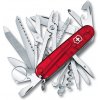 kapesni nuz victorinox swisschamp 91 mm transparentni cerveny