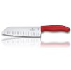 kucharsky japonsky nuz santoku vybrusy victorinox swiss classic 17 cm cerveny 2