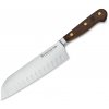kovany japonsky kucharsky nuz santoku s drevenou rukojeti wusthof solingen crafter 17 cm 3783 17