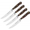 sada 4 ks dily dilu steakove noze 14 cm drevena rukojet wusthof solingen crafter kvalitni noze 1070860401