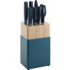 sada kuchynskych nemeckych nozu now s rood blue zwilling solingen ve stojanu 53050 220 modra 2