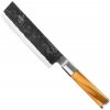 kovany japonsky nuz na zeleninu japonska ocel 17,5 cm forged olive sdv 305256 s drevenou rukojeti