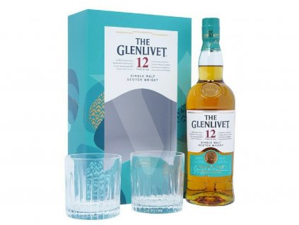 Glenlivet 12y 0,7l 40% + 2 x sklo