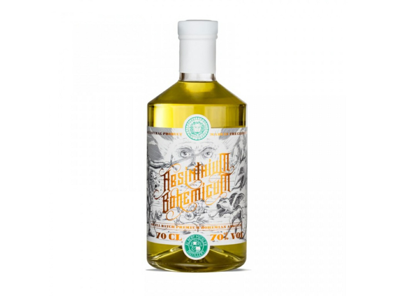 Absinthium Bohemicium Albert Michler 70% 0,7l (holá láhev)