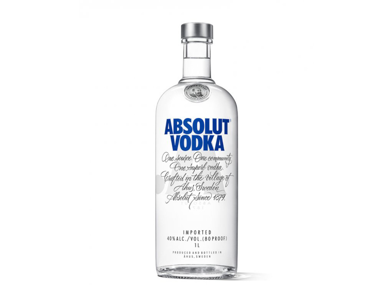 Absolut 1 l (holá láhev)