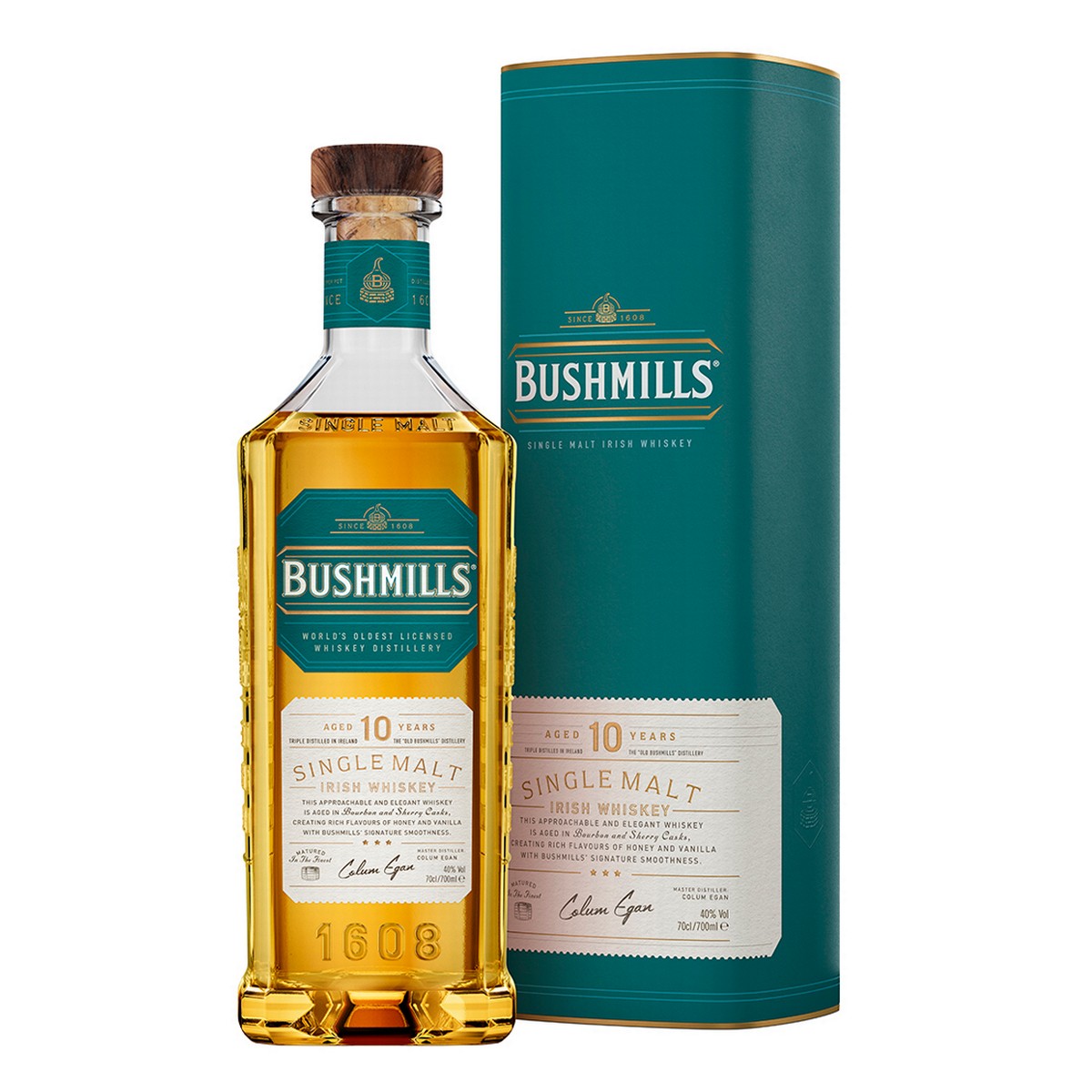 Bushmills 10 letá 40% 0,7l (dárkové balení kazeta)