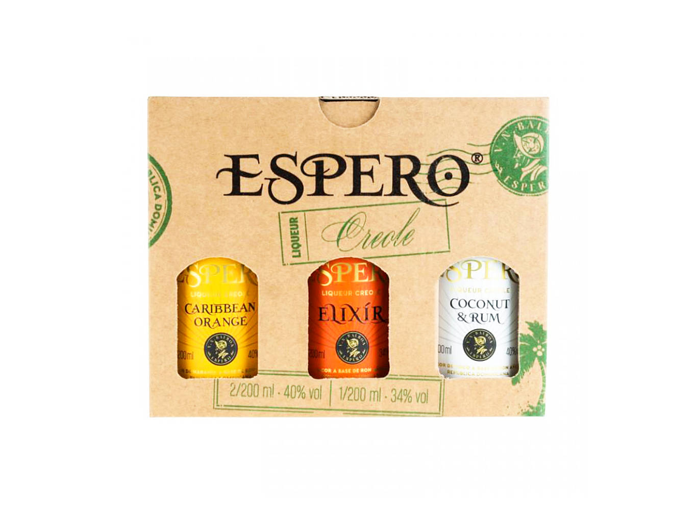 ESPERO 3x0,2l 38% Orange, Coconut&Rum Elixír