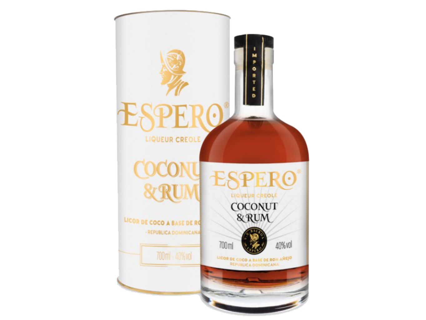 Espero Coconut & Caribe Rum 40% 0,7l (Tuba)