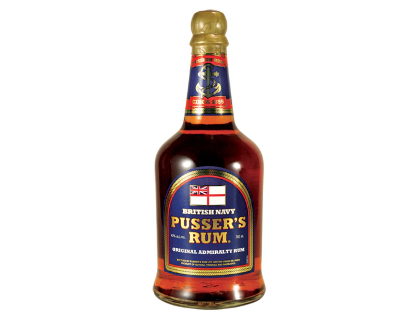 Pusser's British Navy Rum 40% 0,7l (holá láhev)