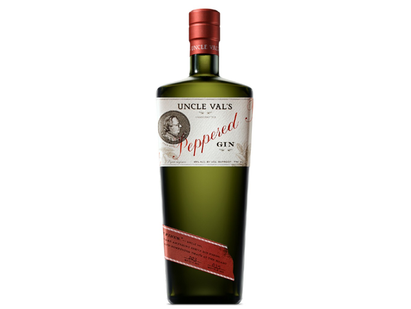 Gin Uncle Val´s Peppered 45% 0,7 l (holá láhev)