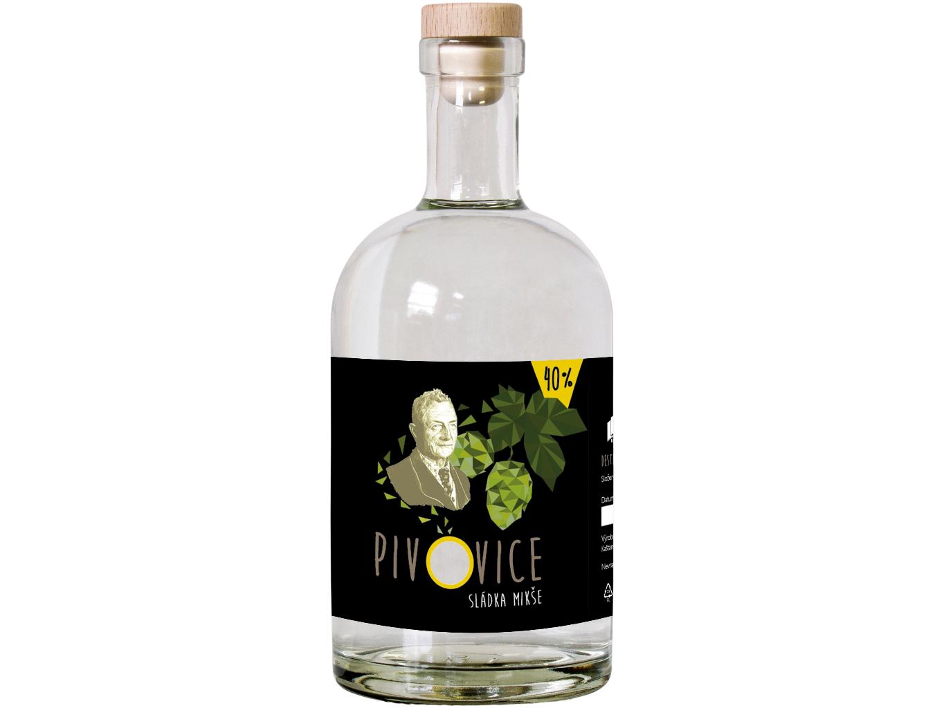 Podorlická palírna Podorlická Pivovice sládka Mikše 40% 0,5l