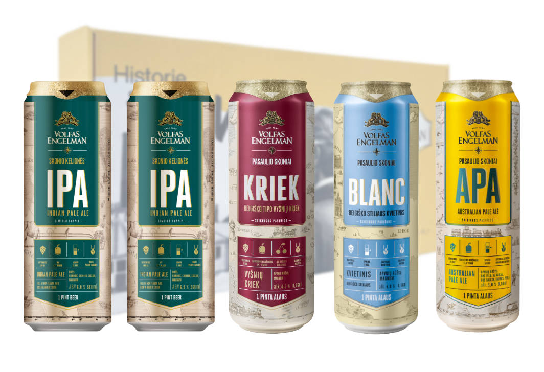 Piva Volfas Engelman - dárková sada 5ks piv