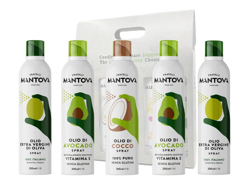 Oleje ve spreji Mantova - dárková sada 5 ks