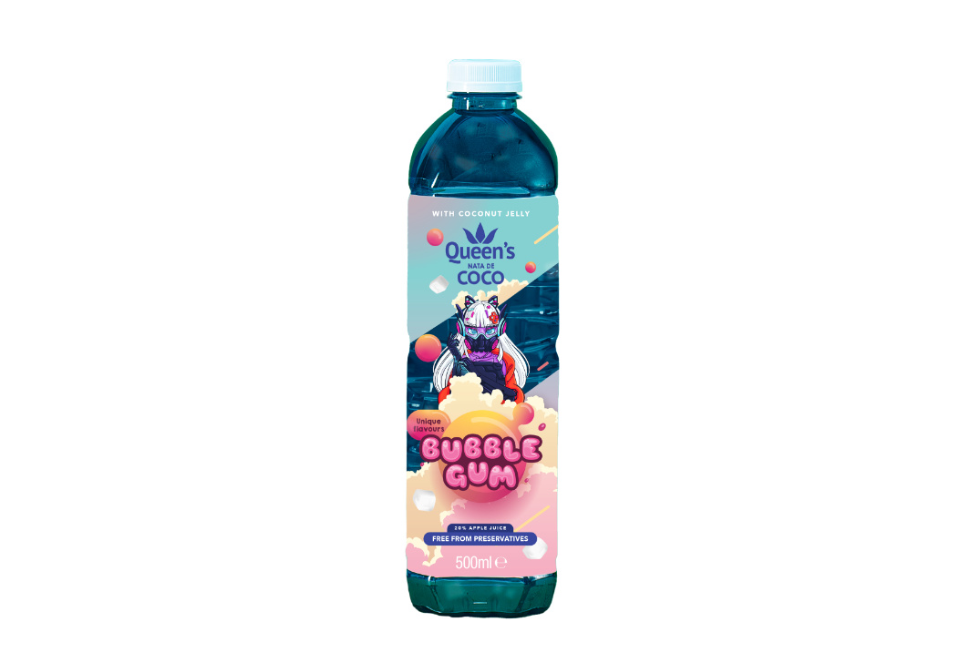 Queen´s nata de COCO Bubble gum 500ml